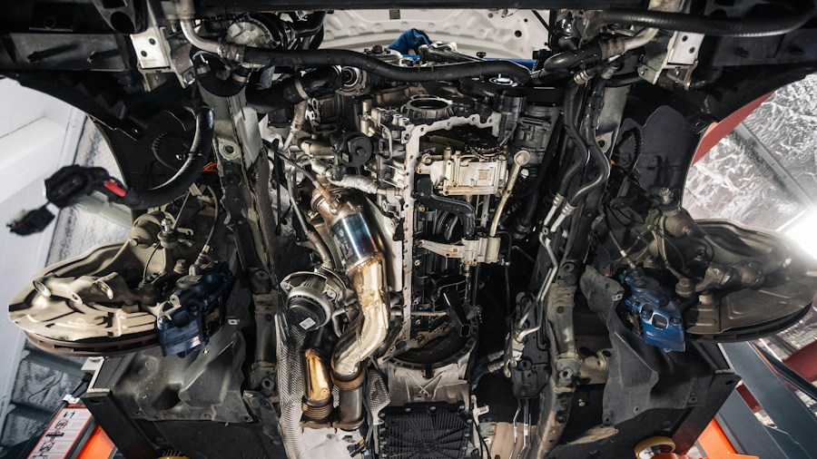 automatic transmission engine bay