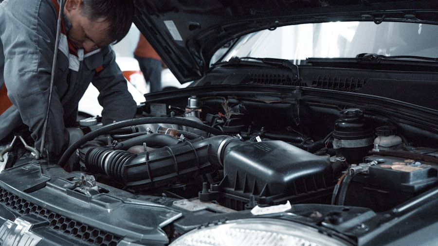 Tire Shop Growth Trends Show Consolidation and Service Expansion Across America 1 automotive repair technician working on vehicle