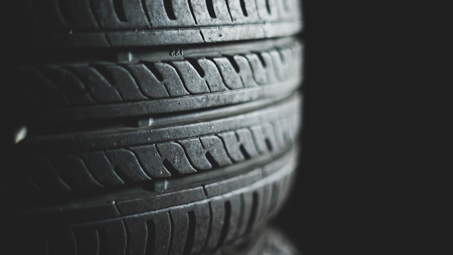 car tire wear patterns closeup