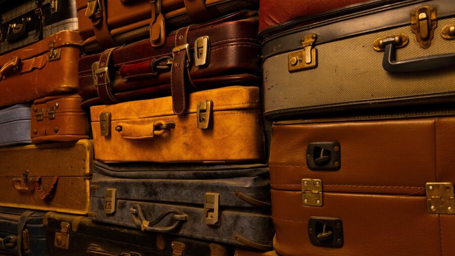 cargo space trunk packed luggage