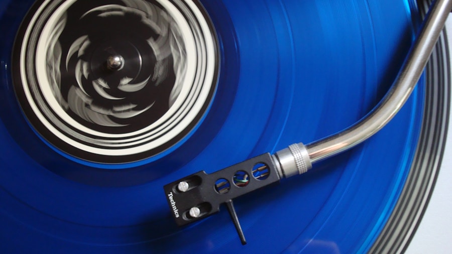 chrome metal turntable design details