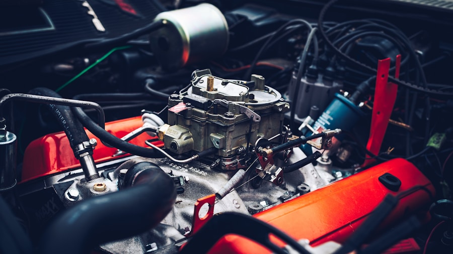 compact truck engine bay
