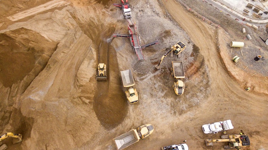 construction equipment military base