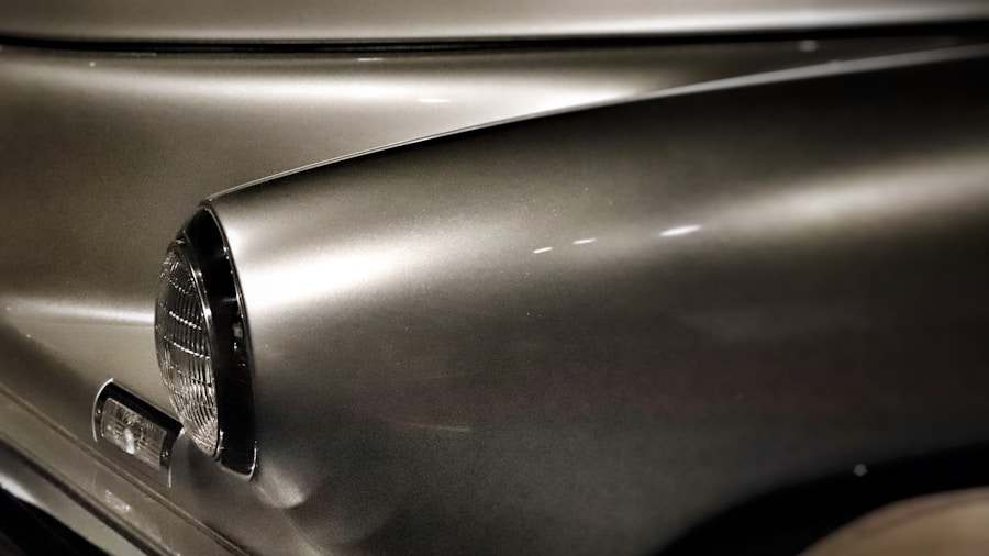 custom automotive paint with metallic finish