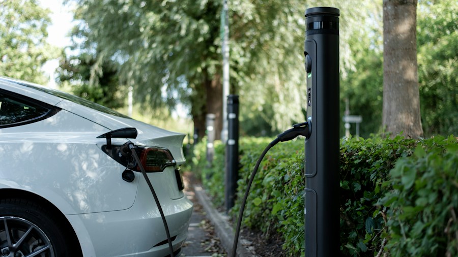 electric vehicle charging station modern