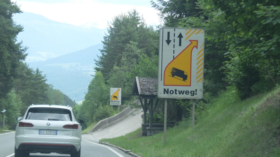 emergency vehicle exit route
