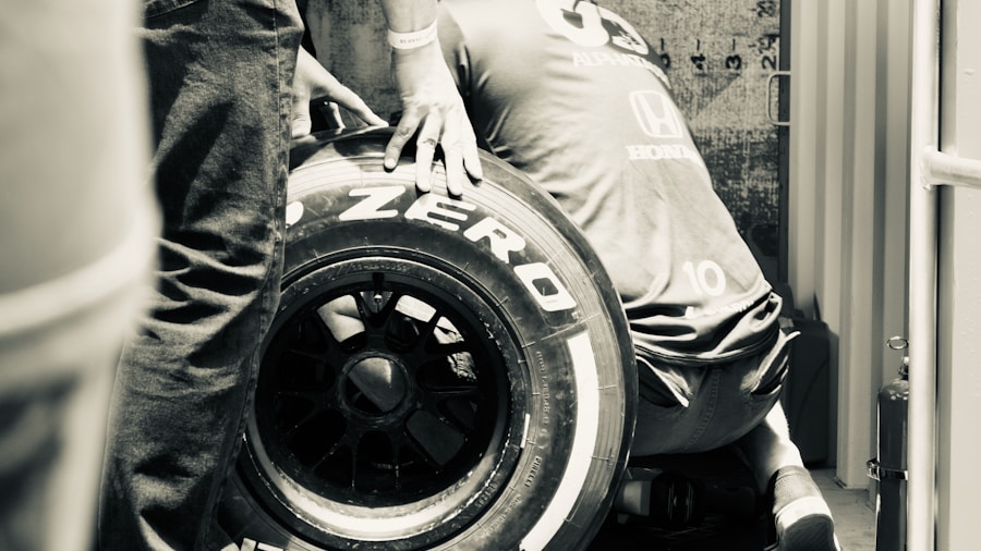 engineers working on tire design