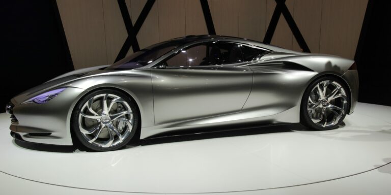 futuristic electric supercar concept