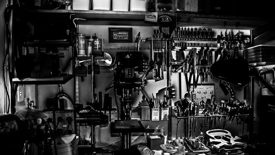 garage workbench organization system