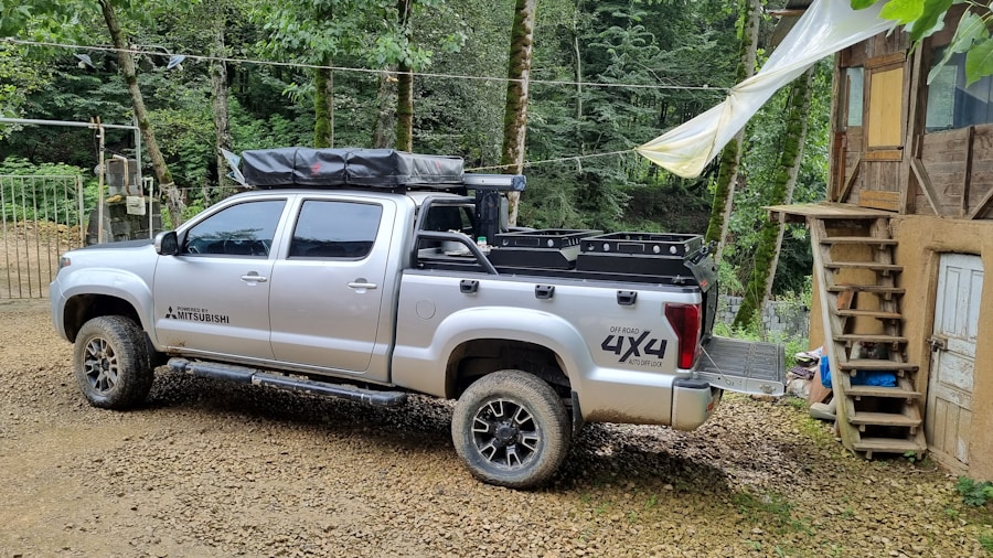 half ton truck camping setup