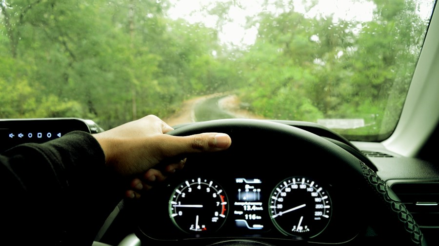 Android Auto Speedometer Feature Disappeared: Here's How to Get It Back 2 hands on steering wheel checking speed