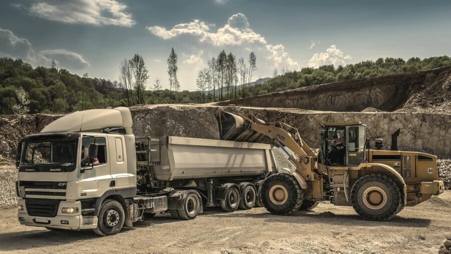 heavy machinery tires soil contact