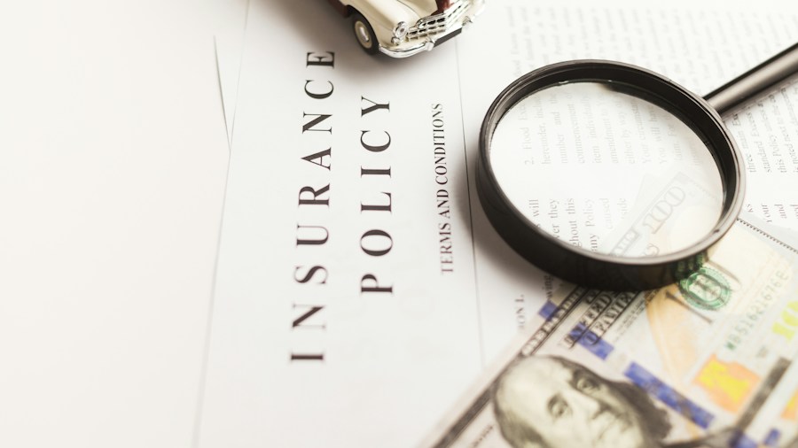 insurance claim paperwork documents