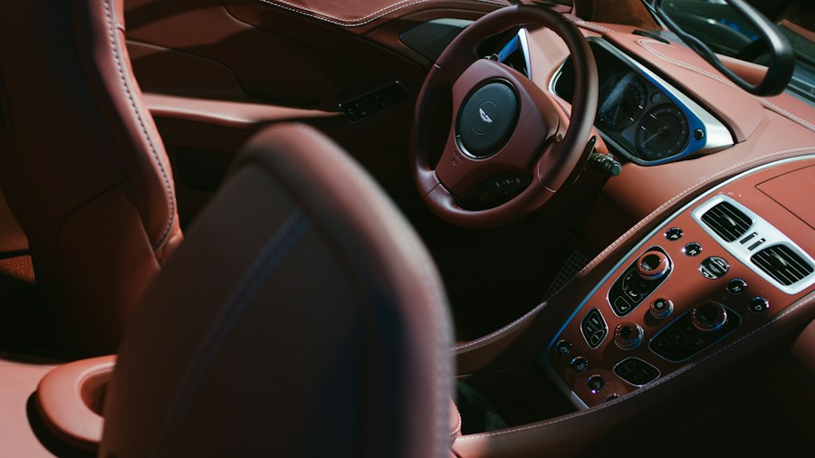 luxury car interior dashboard screens