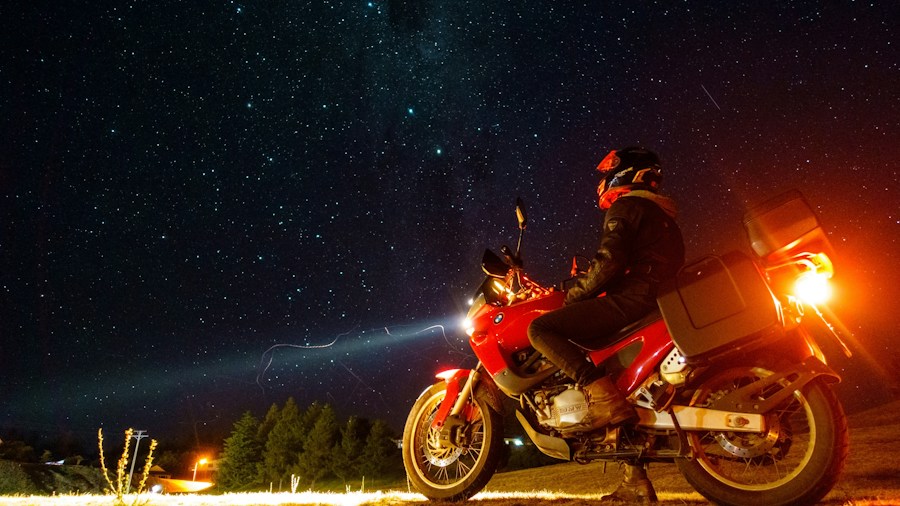 motorcycle LED lighting installation
