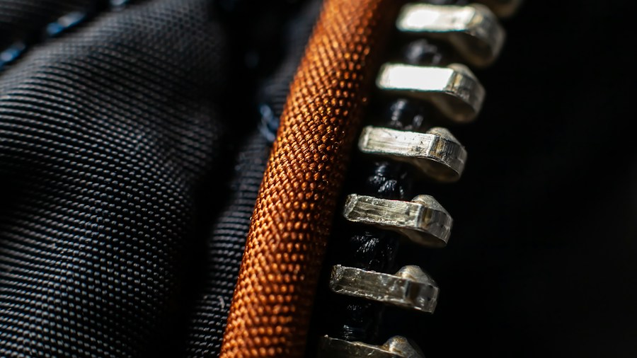 motorcycle racer leathers closeup
