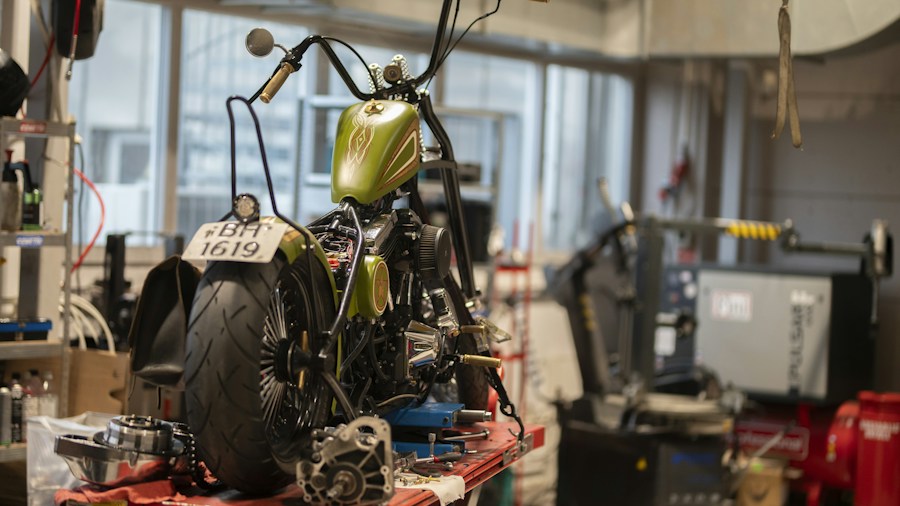 motorcycle workshop craftsmanship