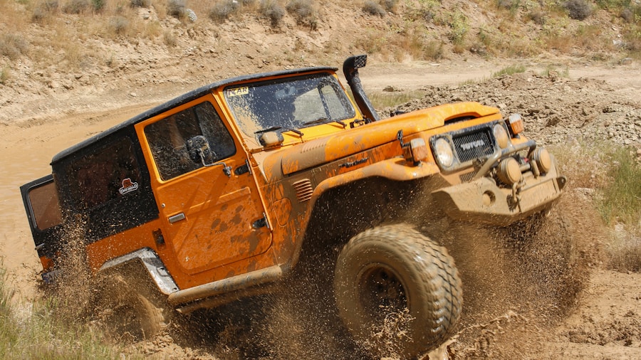 off road vehicle driving