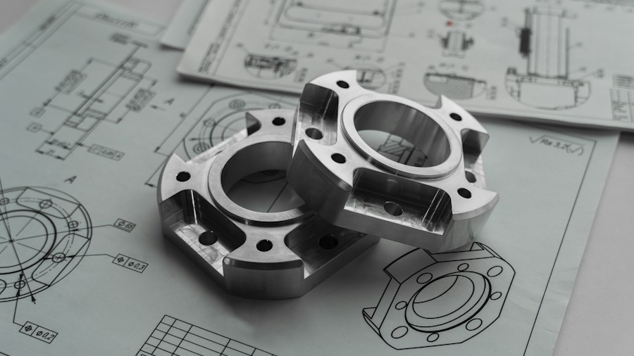precision engine components close-up