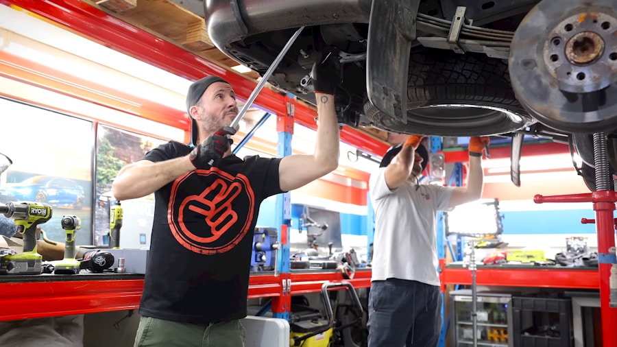 professional mechanic brake system inspection