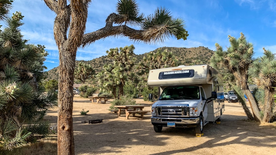 recreational vehicle campsite shade