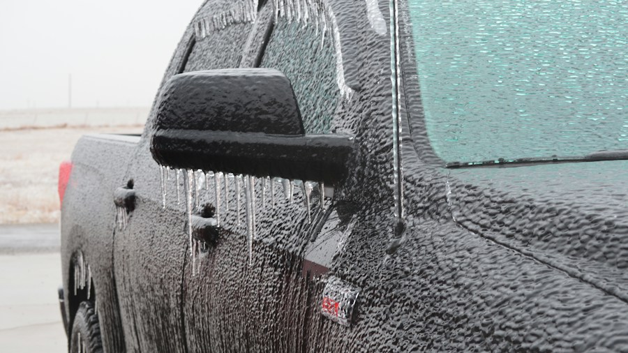 road salt winter truck washing