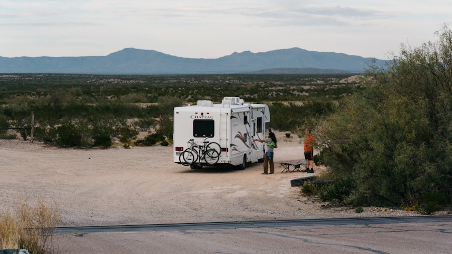 7 Essential Tips for Successful RV City Boondocking 1 RV parking lot well lit safe location