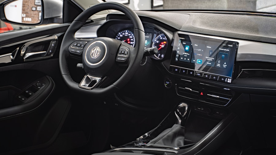 SUV interior technology dashboard
