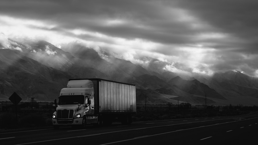 Truck shipping delivery logistics