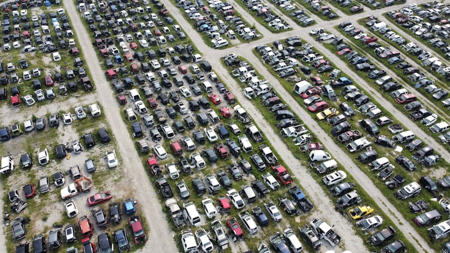 used car lot selection