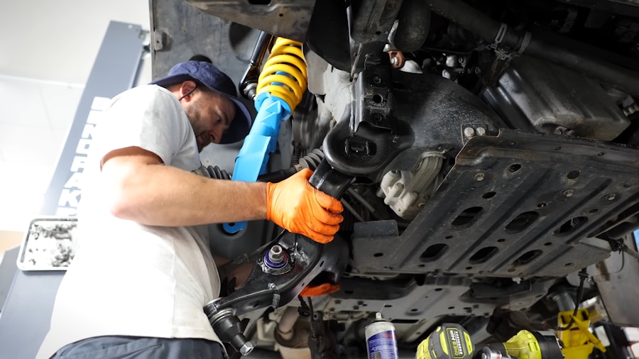 vehicle suspension repair work