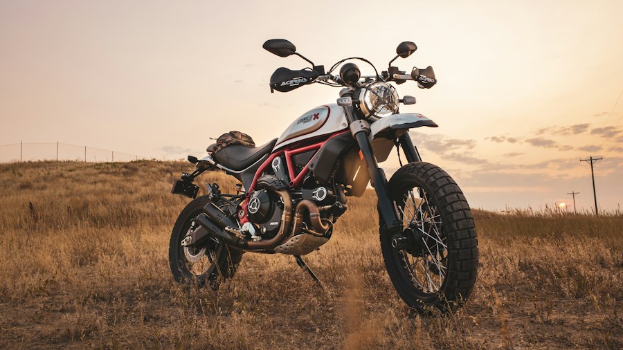 vintage motorcycle desert scrambler